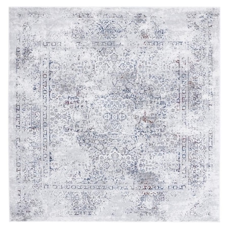 Safavieh 6 ft. 7 in. x 6 ft. 7 in. Craft Power Loomed Square Area Rug Grey & Blue CFT955F-7SQ
